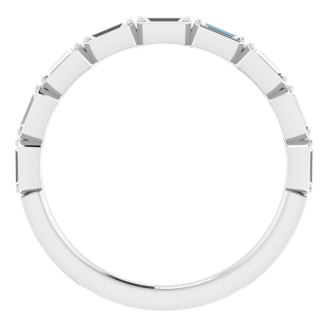 14K White 1/4 CTW Anniversary Band - Balacia
