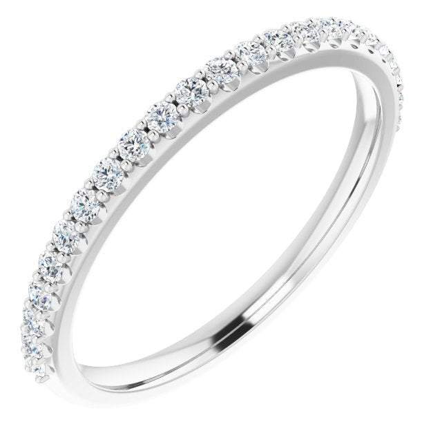14K White 1/4 CTW Diamond Anniversary Band - Balacia