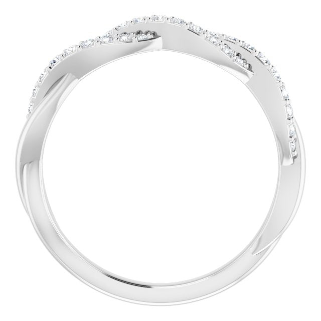 14K White 1/4 CTW Diamond Anniversary Band - Balacia