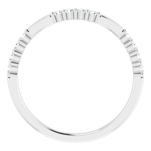 14K White 1/4 CTW Diamond Anniversary Band - Balacia