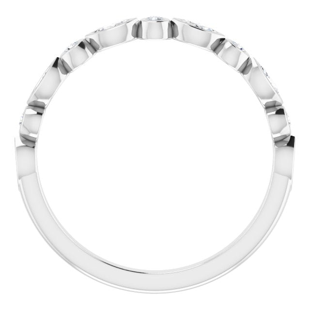 14K White 1/4 CTW Diamond Anniversary Band - Balacia