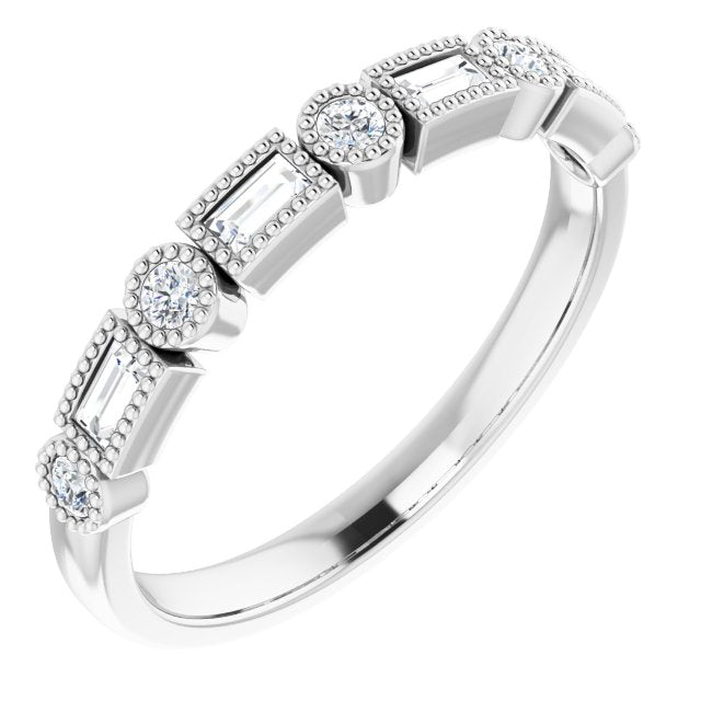 14K White 1/4 CTW Diamond Anniversary Band - Balacia