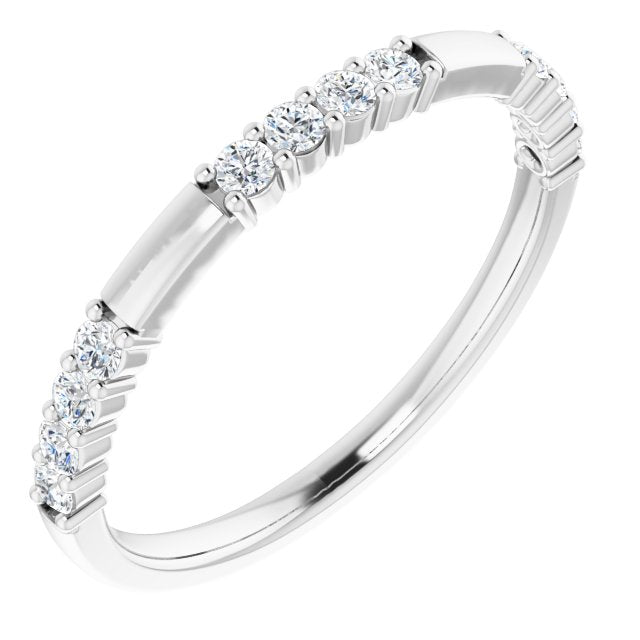 14K White 1/4 CTW Diamond Anniversary Band - Balacia