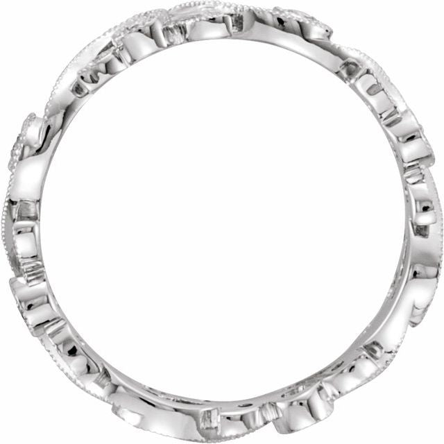 14K White 1/4 CTW Diamond Eternity Band - Balacia