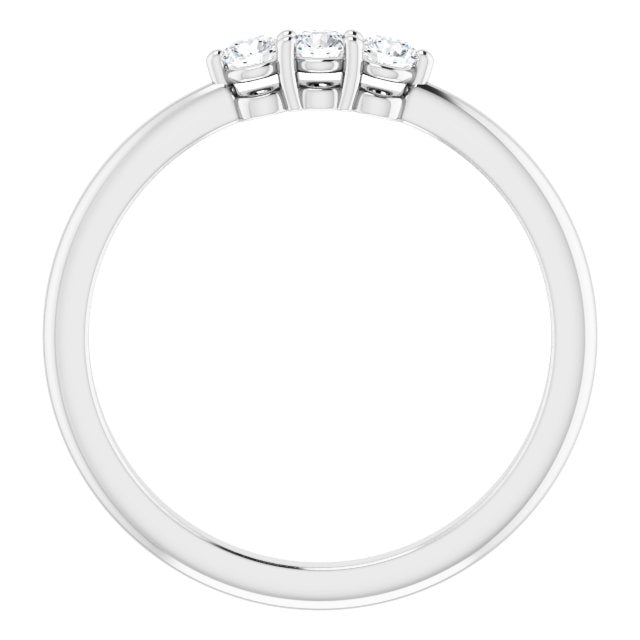14K White 1/5 CTW Diamond Anniversary Band - Balacia