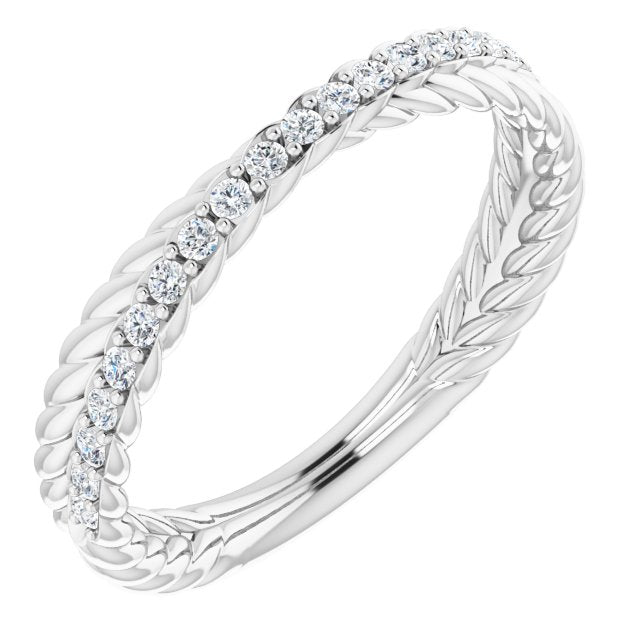 14K White 1/5 CTW Diamond Anniversary Band - Balacia