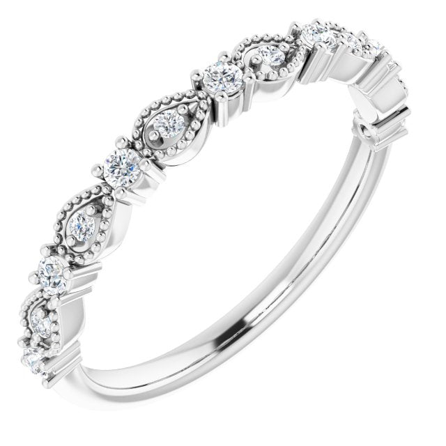 14K White 1/5 CTW Diamond Anniversary Band - Balacia