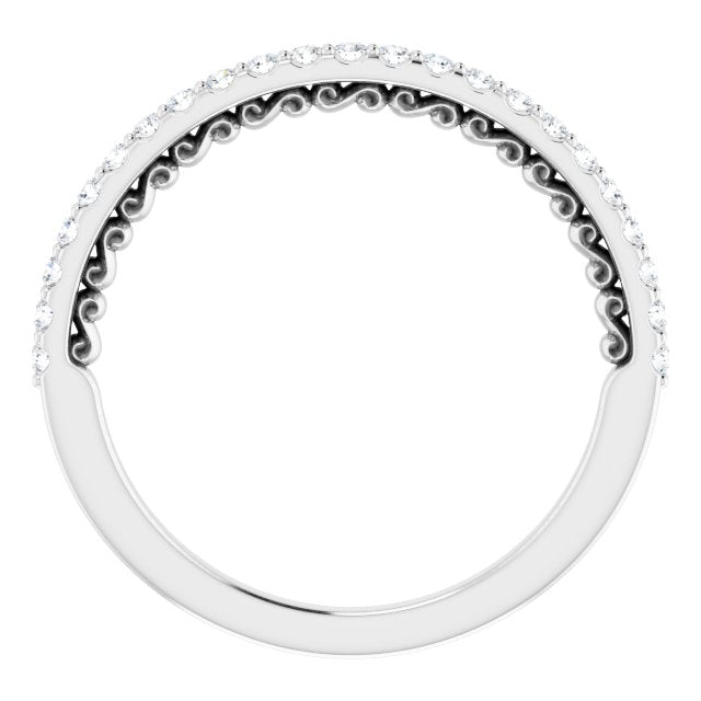 14K White 1/5 CTW Diamond Anniversary Band - Balacia