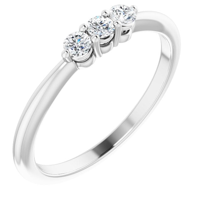 14K White 1/5 CTW Diamond Anniversary Band - Balacia