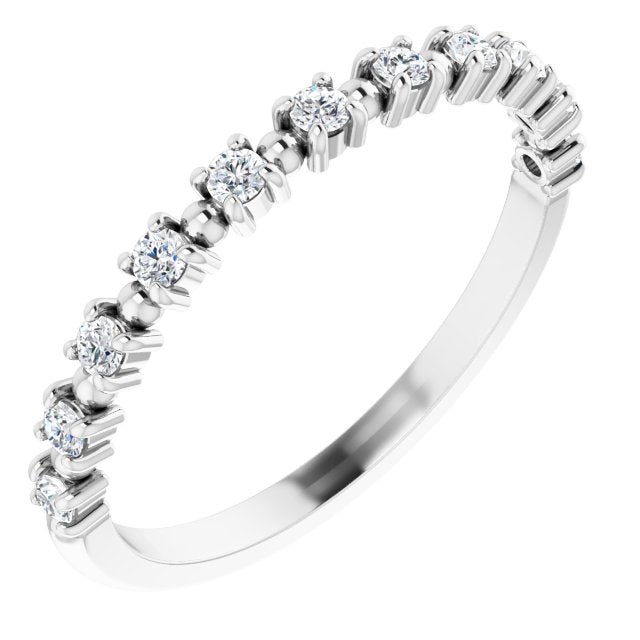 14K White 1/5 CTW Diamond Anniversary Band - Balacia
