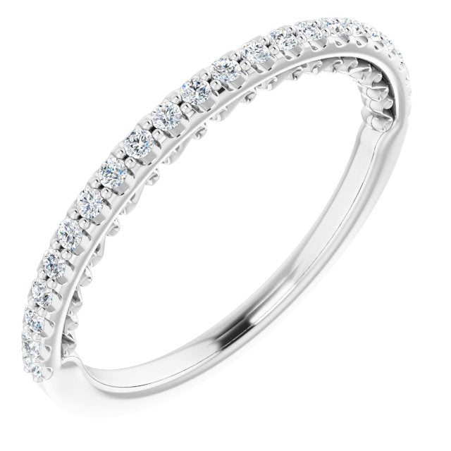 14K White 1/5 CTW Diamond Anniversary Band - Balacia