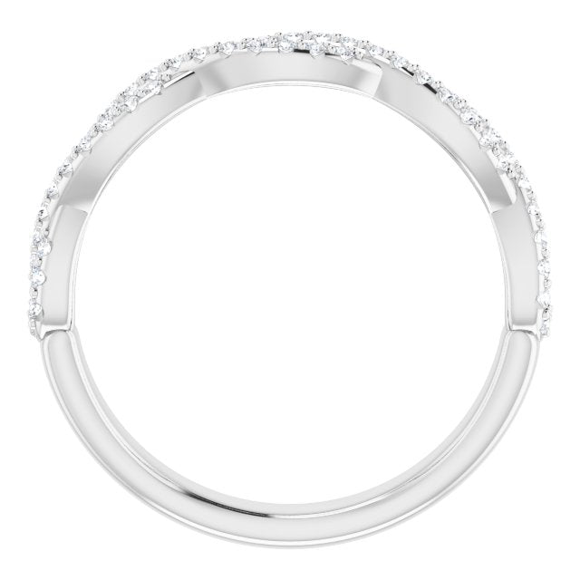 14K White 1/5 CTW Diamond Anniversary Band - Balacia