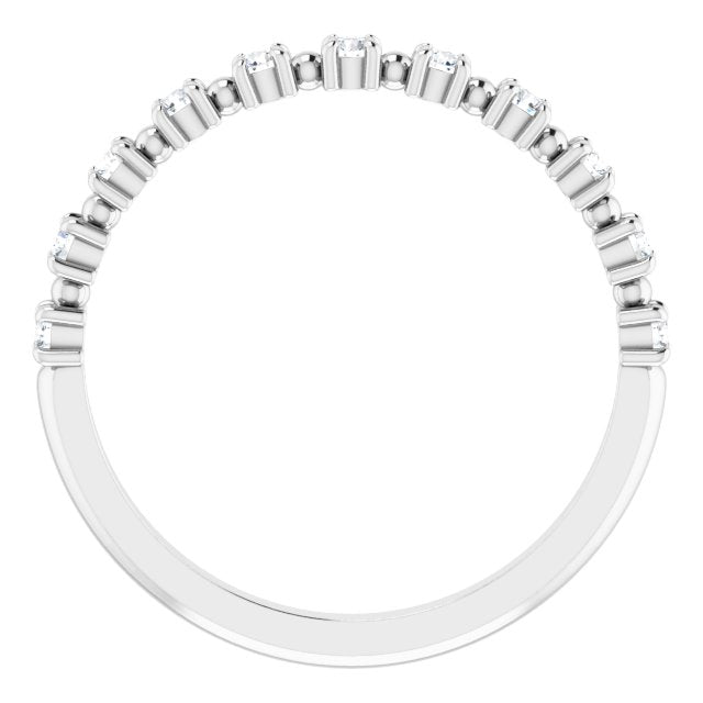 14K White 1/5 CTW Diamond Anniversary Band - Balacia