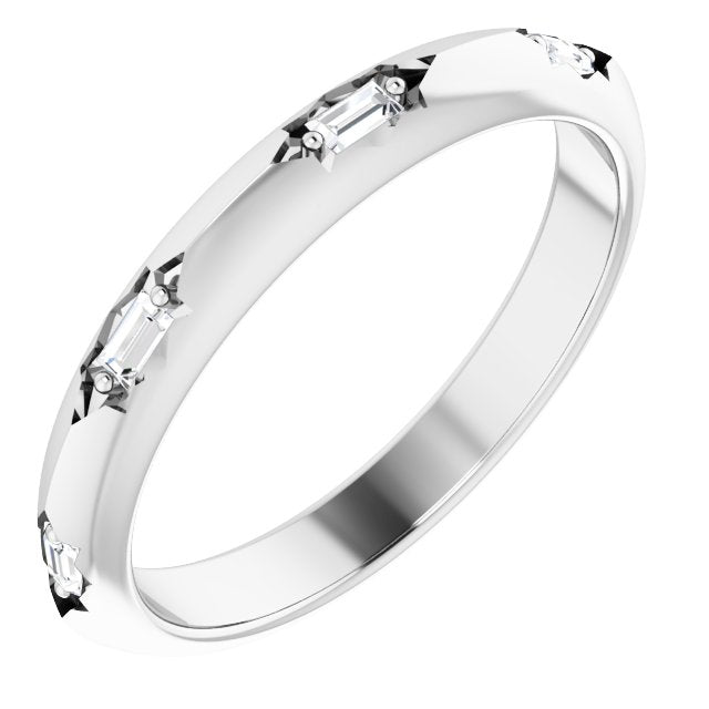 14K White 1/5 CTW Diamond Eternity Band - Balacia