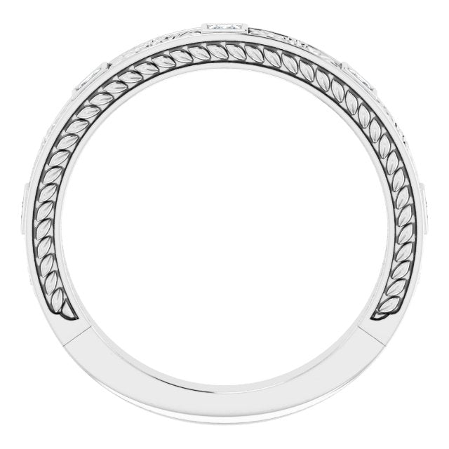 14K White 1/6 CTW Diamond Anniversary Band - Balacia