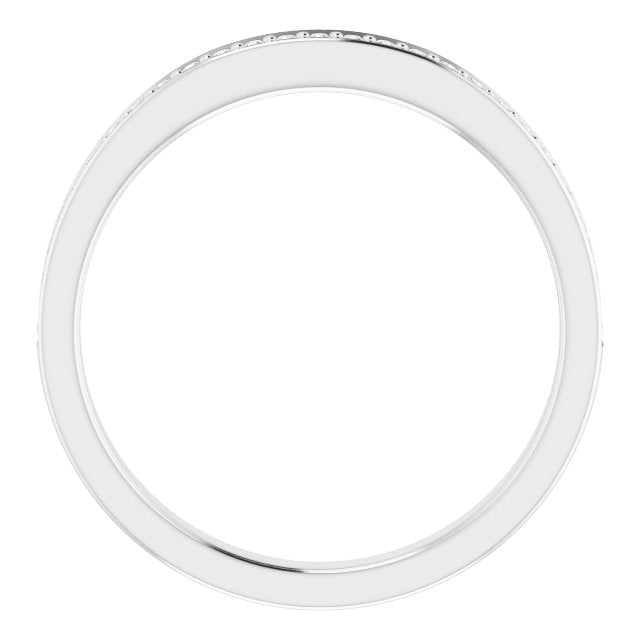 14K White 1/8 CTW Diamond Anniversary Band - Balacia