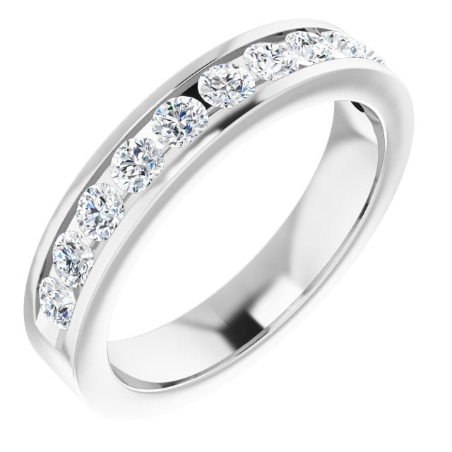 14K White 2.5 mm Round Anniversary Band - Balacia