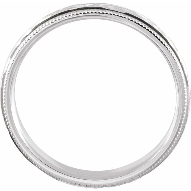 14K White 3 mm Comfort - Fit Band - Balacia