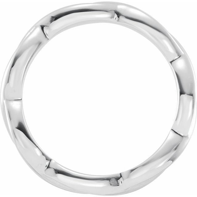 14K White 3.28mm Twisted Band - Balacia