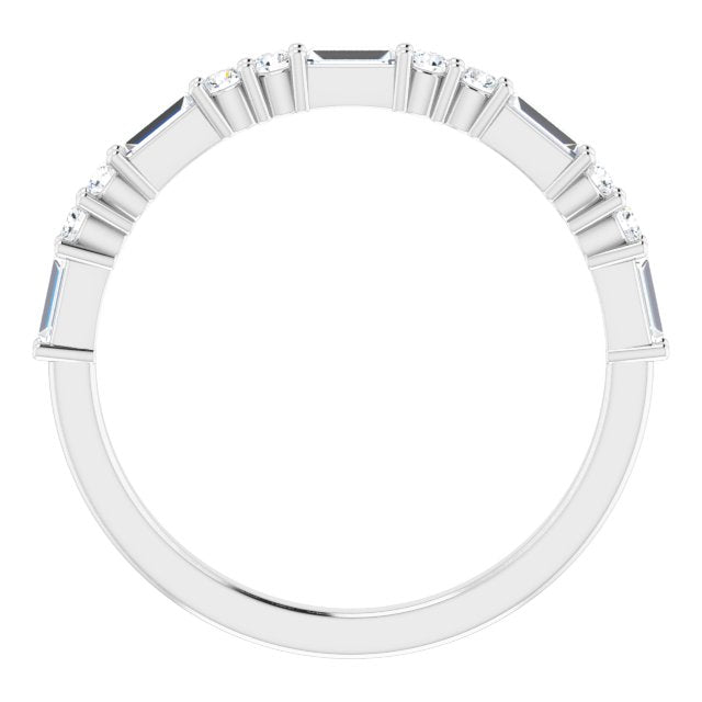 14K White 3/8 CTW Diamond Anniversary - Balacia