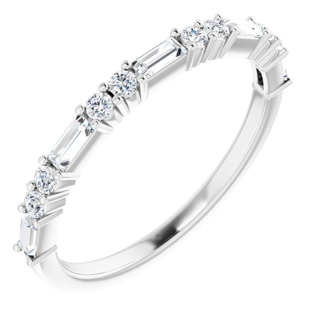 14K White 3/8 CTW Diamond Anniversary - Balacia