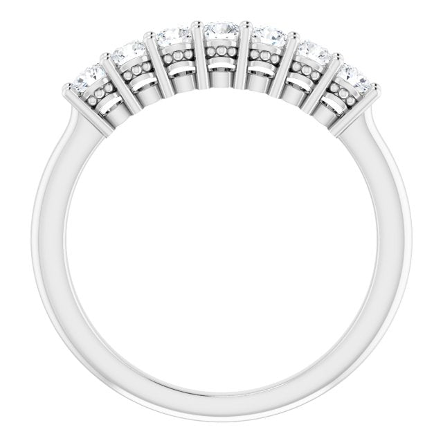 14K White 3/8 CTW Diamond Anniversary Band - Balacia