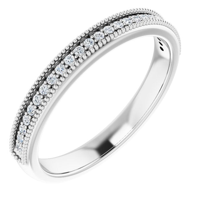 14K White 3/8 CTW Diamond Anniversary Band - Balacia