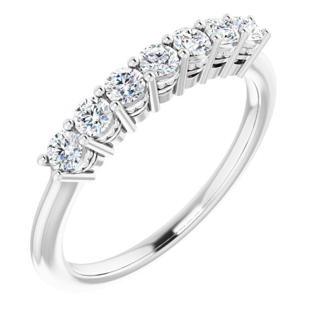 14K White 3/8 CTW Diamond Anniversary Band - Balacia