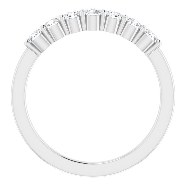 14K White 3/8 CTW Diamond Anniversary Band - Balacia