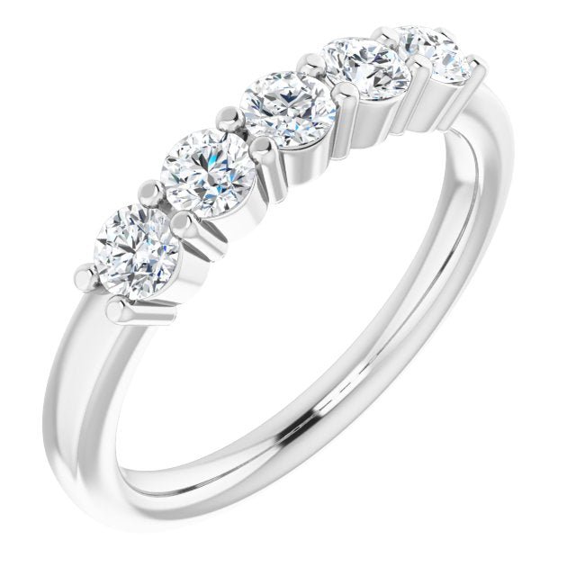 14K White 3/8 CTW Diamond Anniversary Band - Balacia