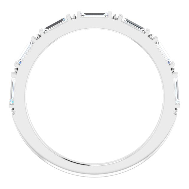 14K White 3/8 CTW Diamond Anniversary Band - Balacia