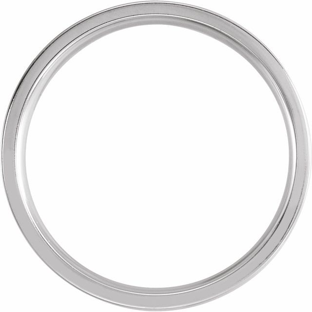 14K White 5 mm Ridged Band - Balacia