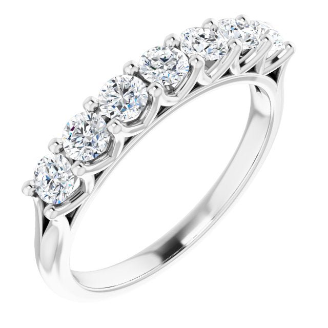 14K White 5/8 CTW Diamond Anniversary Band - Balacia