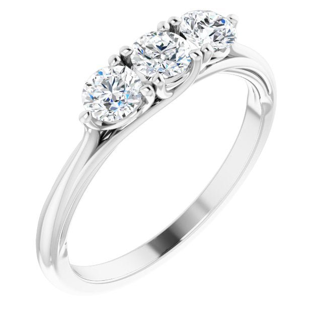 14K White 5/8 CTW Diamond Anniversary Band - Balacia