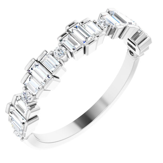 14K White 5/8 CTW Diamond Anniversary Band - Balacia