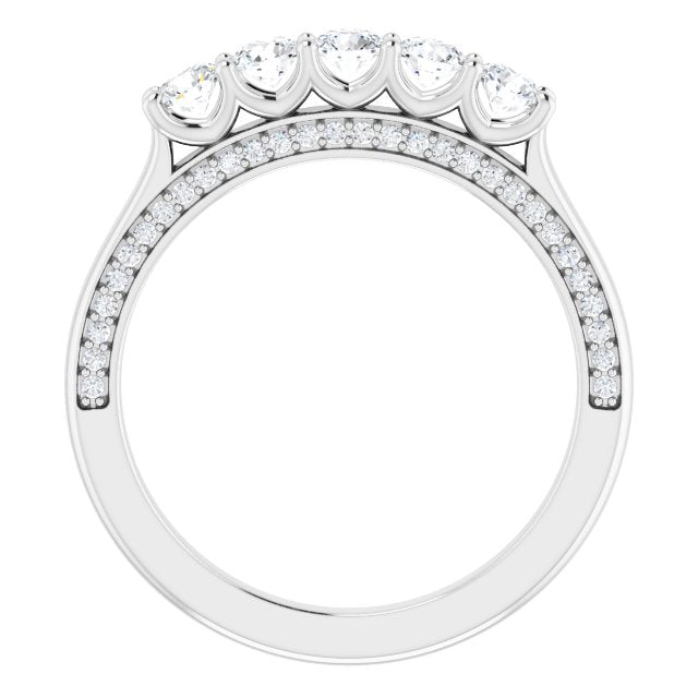 14K White 5/8 CTW Diamond Anniversary Band - Balacia