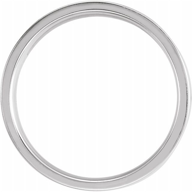 14K White 6 mm Ridged Band - Balacia