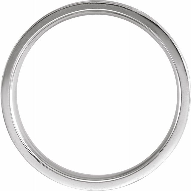 14K White 6 mm Tree Bark Pattern Band - Balacia