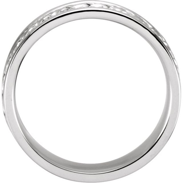 14K White 6.75 mm Woven Band - Balacia