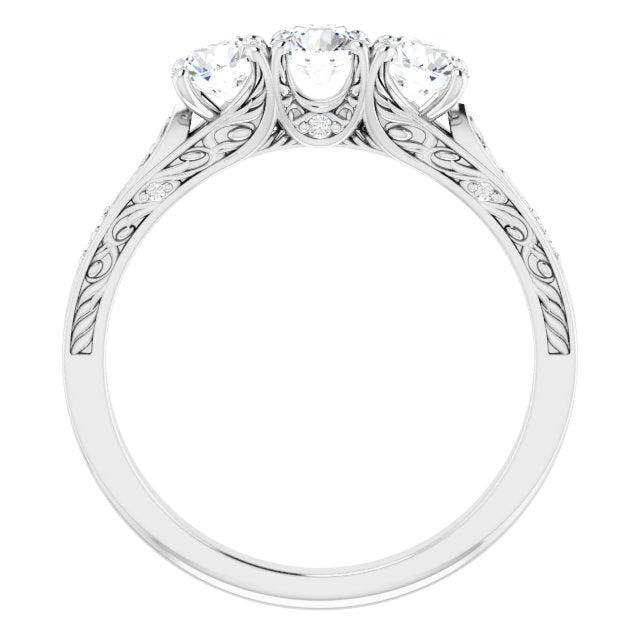 14K White 7/8 CTW Diamond Anniversary Band - Balacia