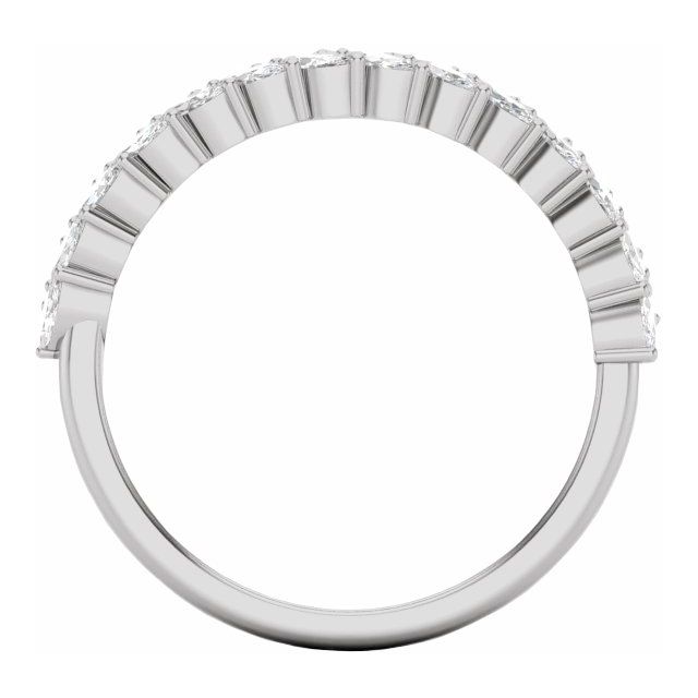 14K White 7/8 CTW Diamond Anniversary Band - Balacia