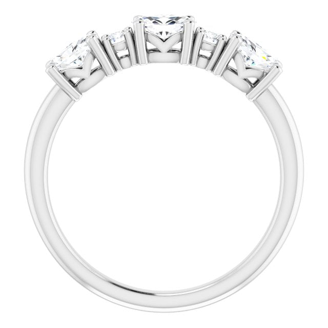 14K White 7/8 CTW Diamond Anniversary Band - Balacia