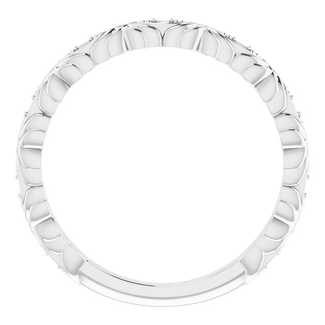 14K White Anniversary Band - Balacia