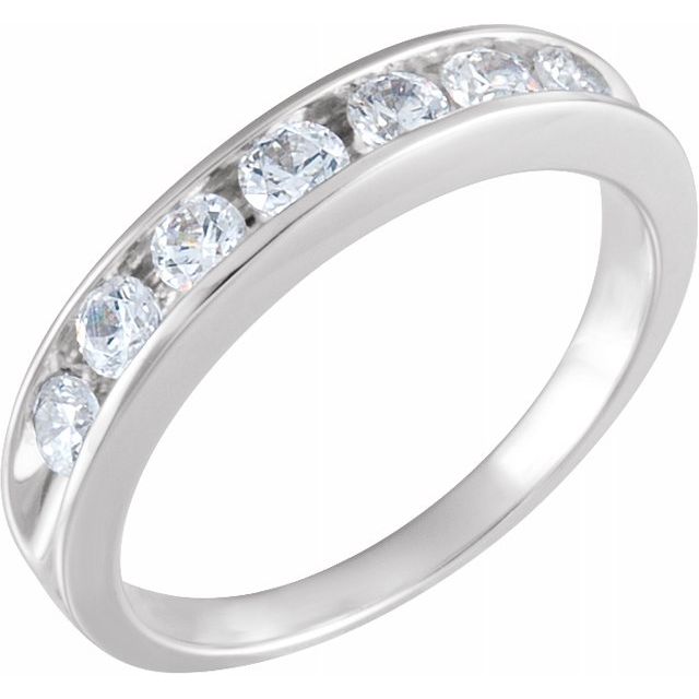 14K White Anniversary Band - Balacia