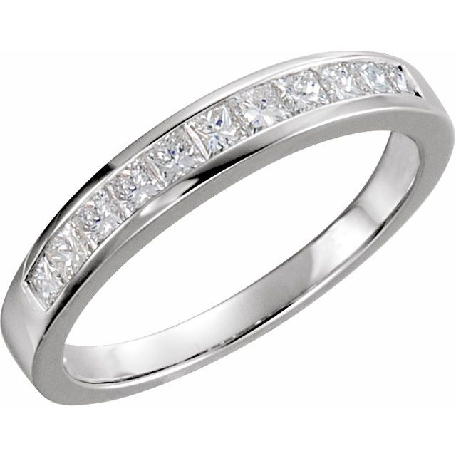 14K White Anniversary Band - Balacia
