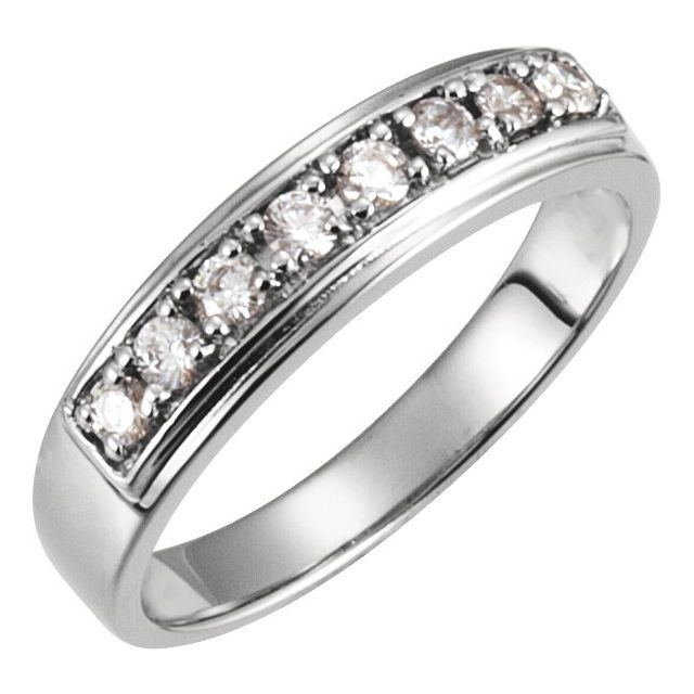 14K White Anniversary Band - Balacia