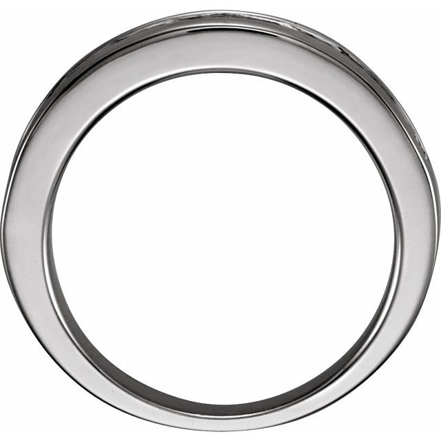 14K White Channel - Set Anniversary Band - Balacia