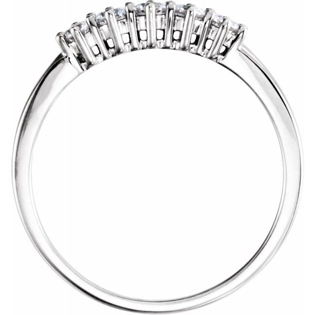 14K White Five - Stone Anniversary Band - Balacia