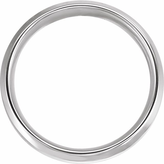 14K White/Yellow 6 mm Beveled - Edge Band - Balacia