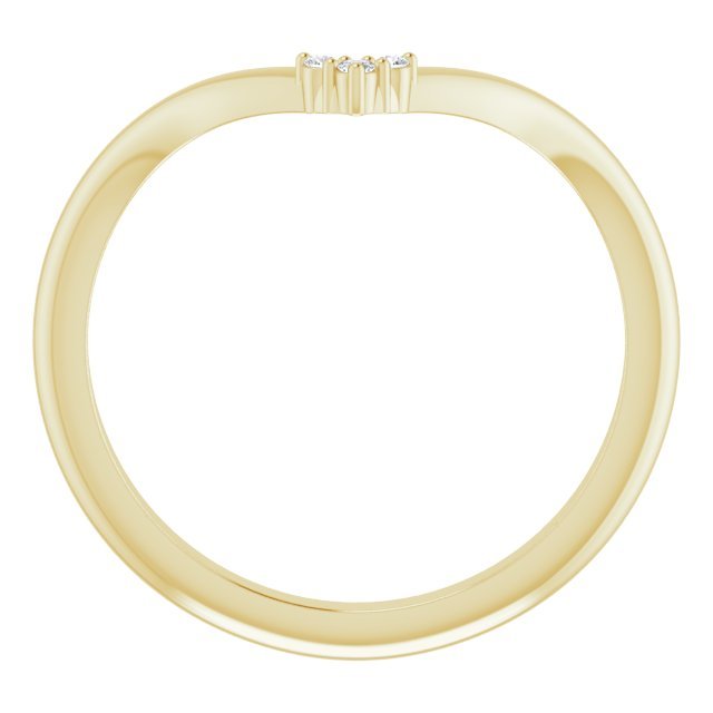 14K Yellow .03 CTW Diamond Matching Band - Balacia